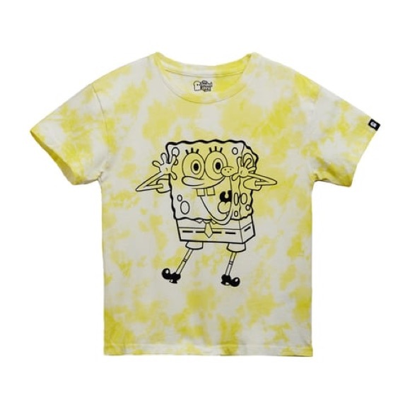 ROMWE Tops - ROMWE 🧽 SpongeBob Tie Dye Tee